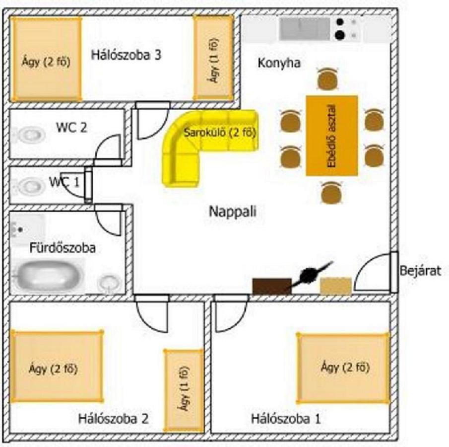 Gazlang Apartman Hajduszoboszlo Bagian luar foto